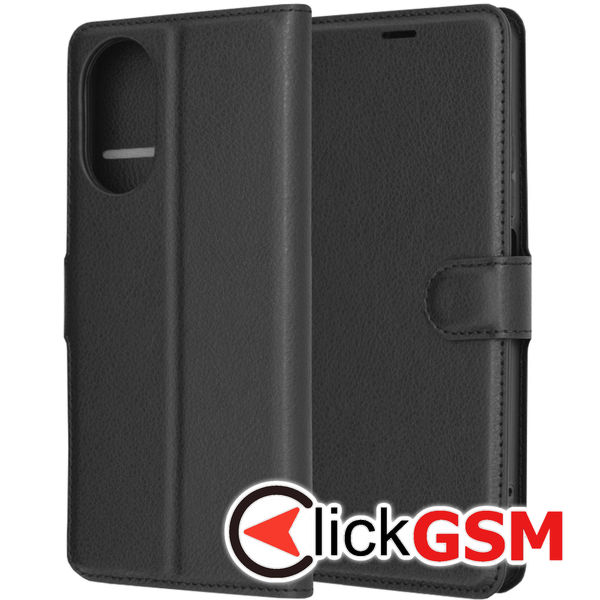 Techsuit - Leather Folio - Realme C67 4G - Black