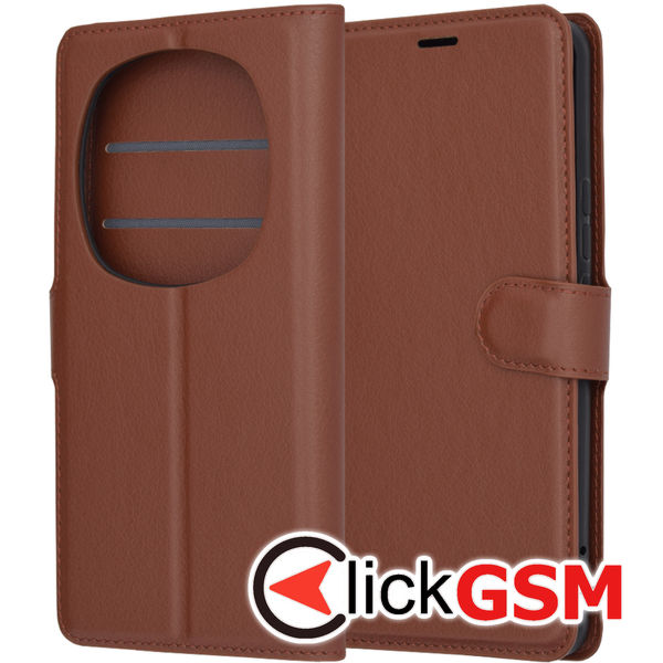 Techsuit - Leather Folio - Honor Magic6 Pro - Brown