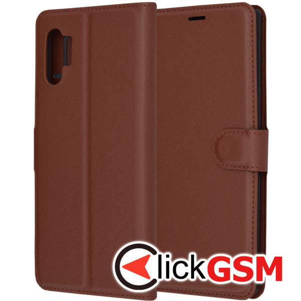 Techsuit - Leather Folio - Samsung Galaxy Note 10 Plus / Note 10 Plus 5G - Brown