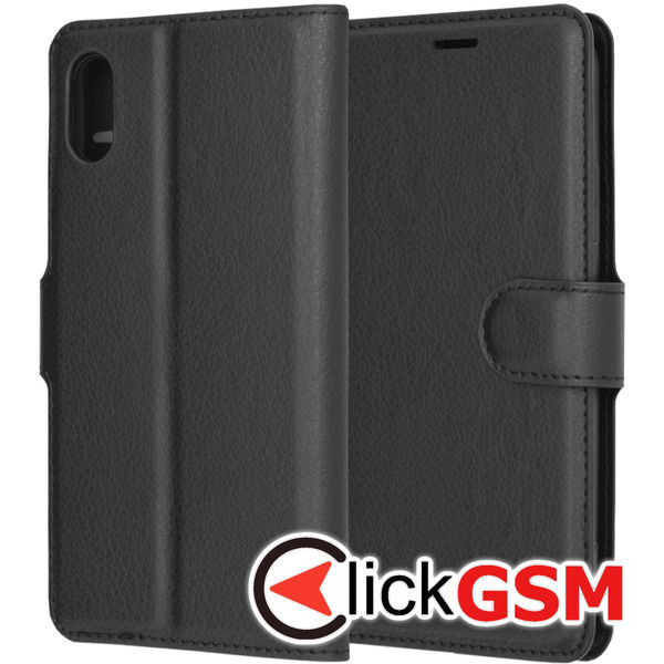 Techsuit - Leather Folio - iPhone X / XS - Black