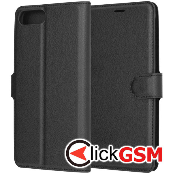 Techsuit - Leather Folio - iPhone 7 Plus / 8 Plus - Black