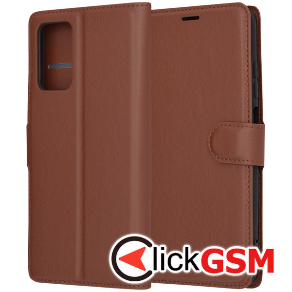 Techsuit - Leather Folio - Xiaomi Redmi 10 / Redmi 10 2022 - Brown
