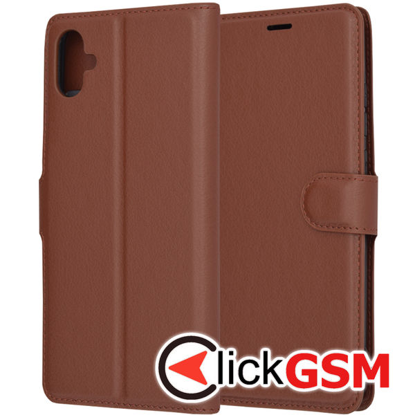 Techsuit - Leather Folio - Samsung Galaxy A04e / M04 - Brown