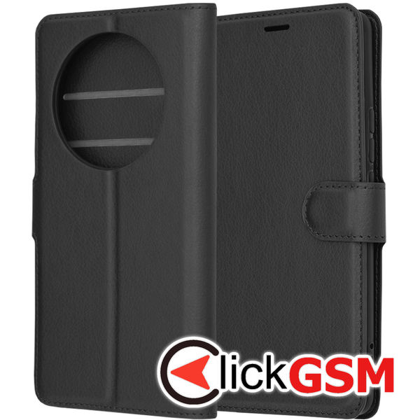 Techsuit - Leather Folio - Realme 12 Pro / 12 Pro+ - Black