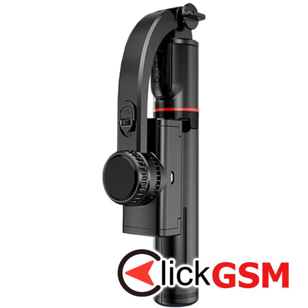 Techsuit - Selfie Stick (L19) - Stable Monopod/Tripod with Bluetooth Remote Control, 400mAh, 70cm - Black