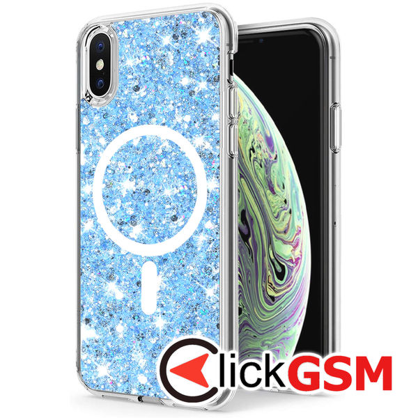 Techsuit - Sparkly Glitter - iPhone XS Max - Blue