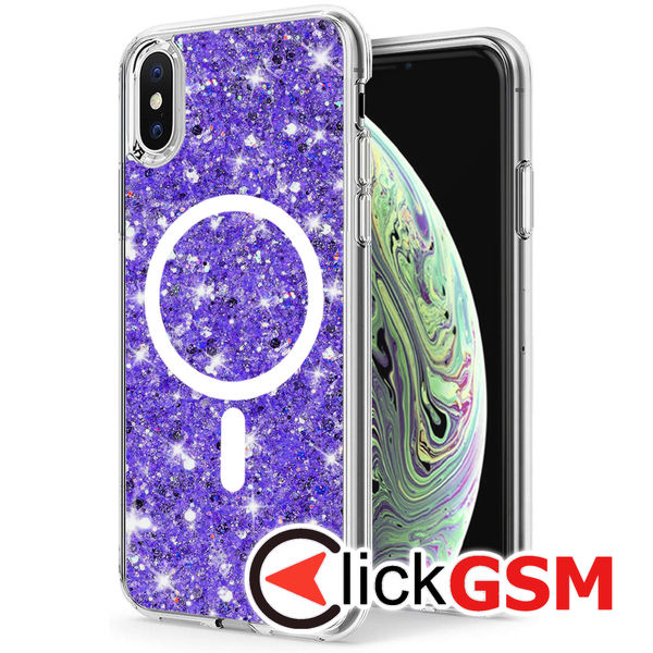 Techsuit - Sparkly Glitter - iPhone XS Max - Purple