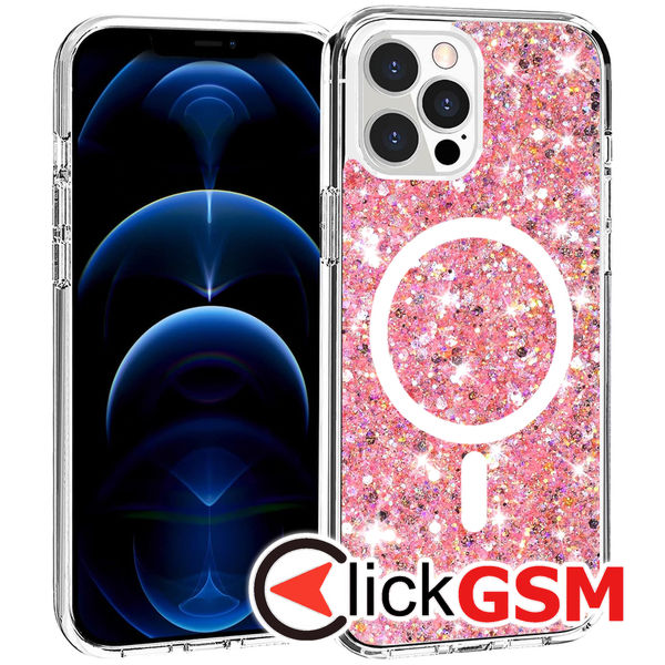 Techsuit - Sparkly Glitter - iPhone 12 Pro Max - Pink
