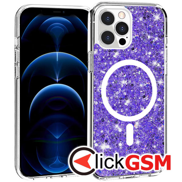 Techsuit - Sparkly Glitter - iPhone 12 Pro Max - Purple