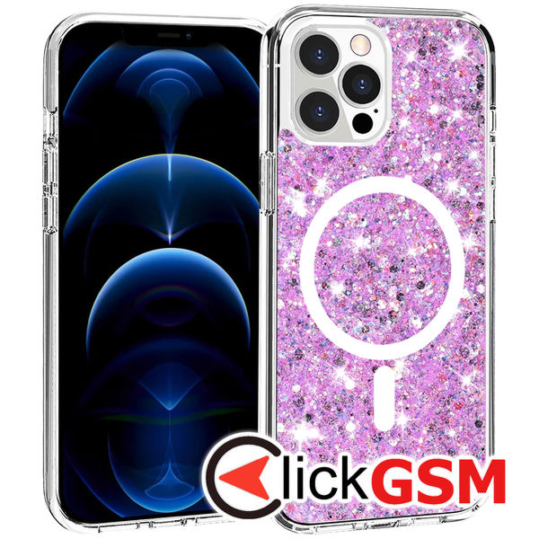 Techsuit - Sparkly Glitter - iPhone 12 Pro Max - Magenta