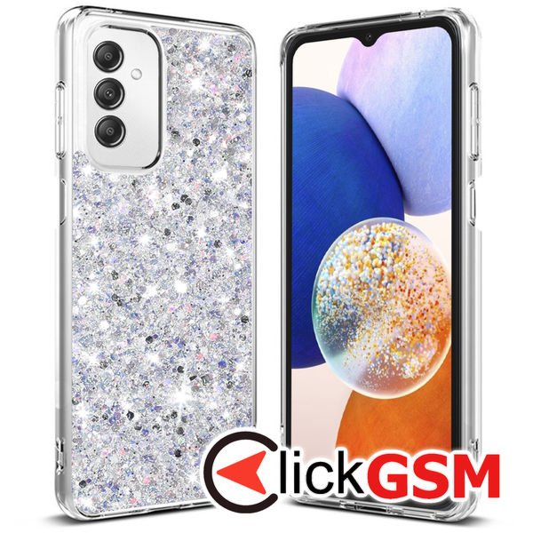 Techsuit - Sparkly Glitter - Samsung Galaxy A14 4G / A14 5G - White