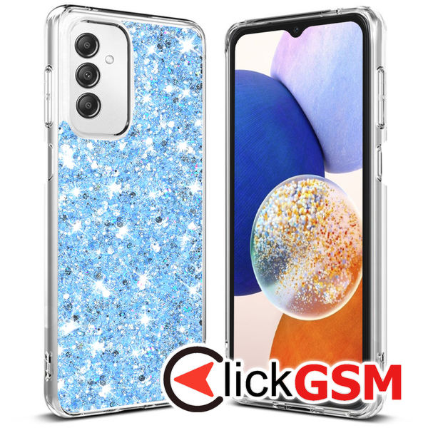 Techsuit - Sparkly Glitter - Samsung Galaxy A14 4G / A14 5G - Blue