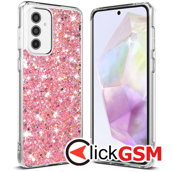Techsuit - Sparkly Glitter - Samsung Galaxy A35 5G - Pink