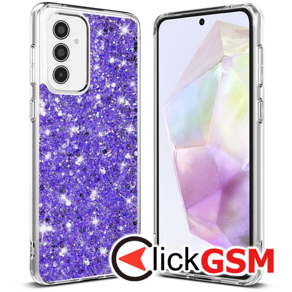 Techsuit - Sparkly Glitter - Samsung Galaxy A35 5G - Purple