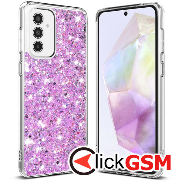 Techsuit - Sparkly Glitter - Samsung Galaxy A35 5G - Magenta