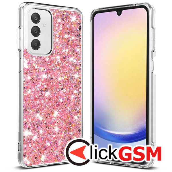 Techsuit - Sparkly Glitter - Samsung Galaxy A25 5G - Pink
