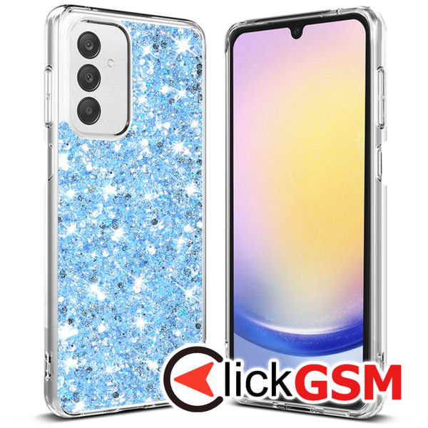 Techsuit - Sparkly Glitter - Samsung Galaxy A25 5G - Blue