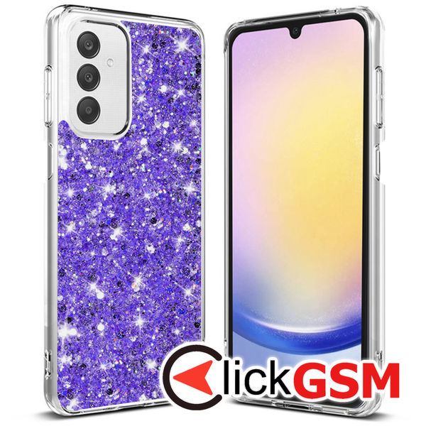 Techsuit - Sparkly Glitter - Samsung Galaxy A25 5G - Purple