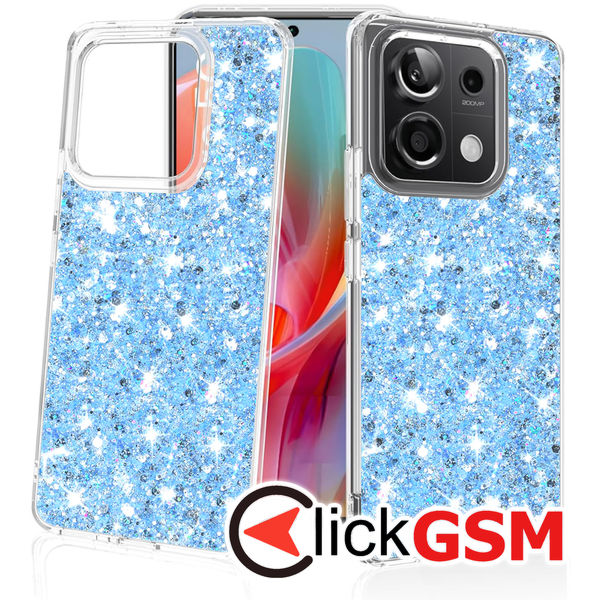 Techsuit - Sparkly Glitter - Xiaomi Redmi Note 13 Pro 5G / Poco X6 - Blue