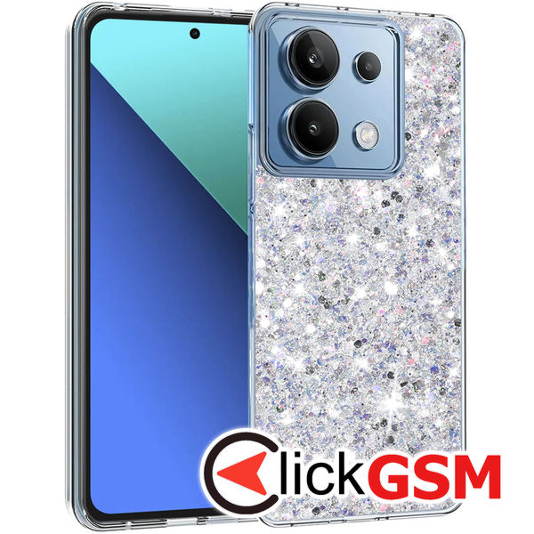 Techsuit - Sparkly Glitter - Xiaomi Redmi Note 13 4G - White