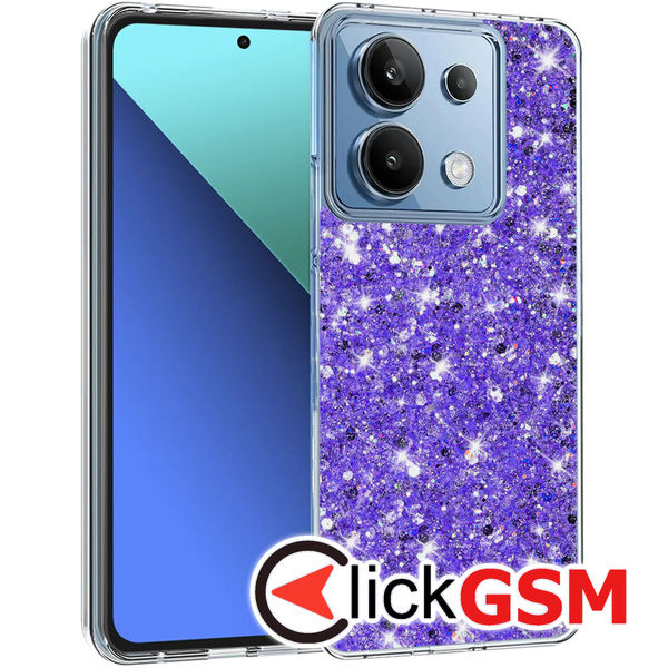 Techsuit - Sparkly Glitter - Xiaomi Redmi Note 13 4G - Purple