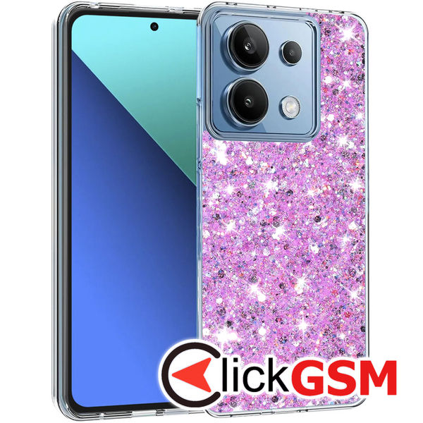 Techsuit - Sparkly Glitter - Xiaomi Redmi Note 13 4G - Magenta