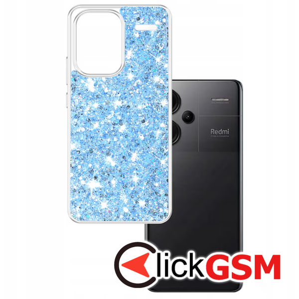 Techsuit - Sparkly Glitter - Xiaomi Redmi Note 13 Pro+ 5G - Blue