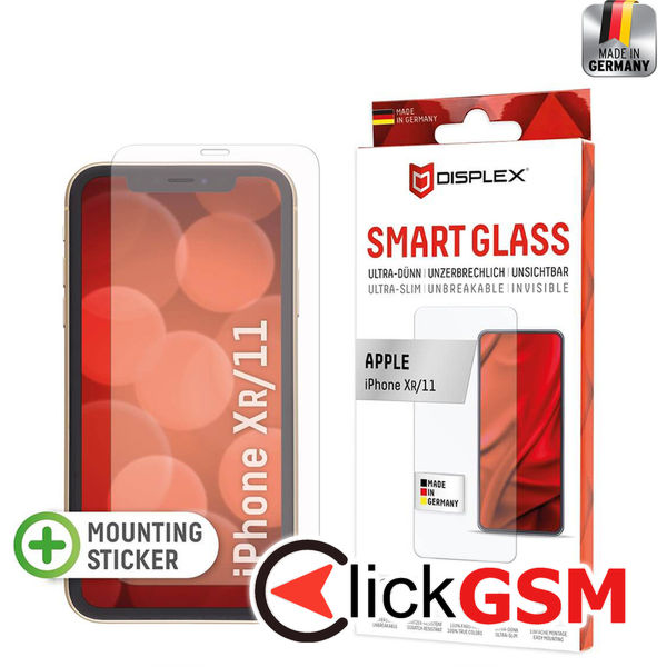 Displex - Premium Smart Glass - iPhone XR / 11 - Clear