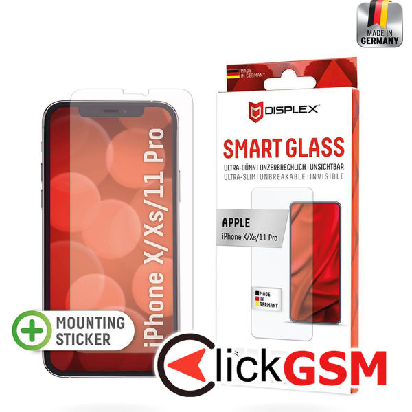 Displex - Premium Smart Glass - iPhone X / XS / 11 Pro - Clear