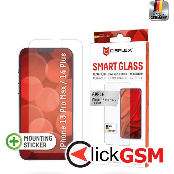 Displex - Premium Smart Glass - iPhone 13 Pro Max / 14 Plus - Clear