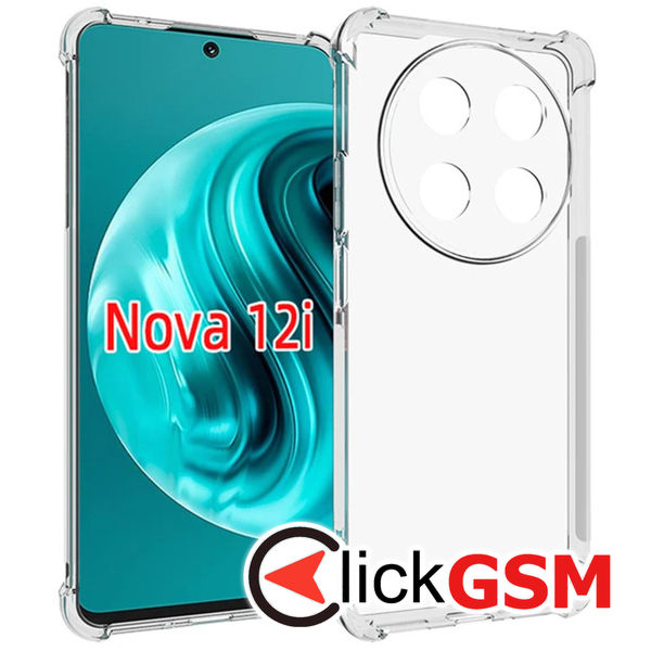 Techsuit - Shockproof Clear Silicone - Huawei nova 12i - Clear