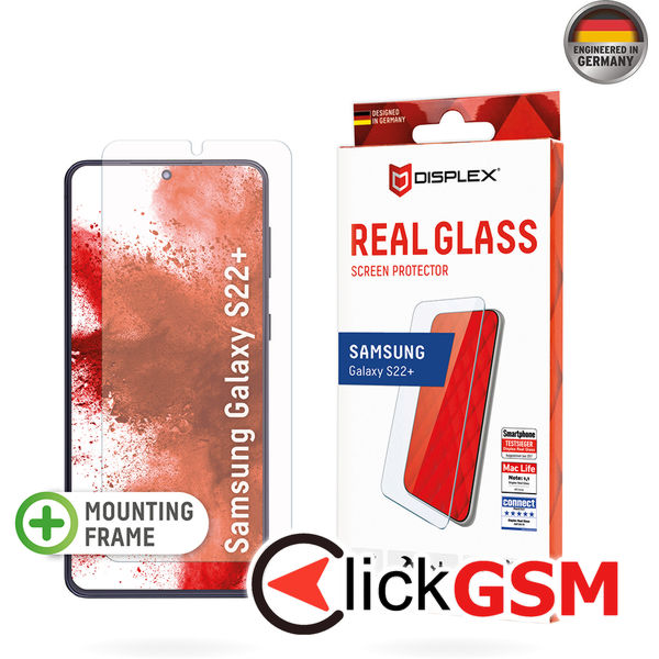 Displex - Premium Real Glass 2D - Samsung Galaxy S22 Plus 5G - Clear