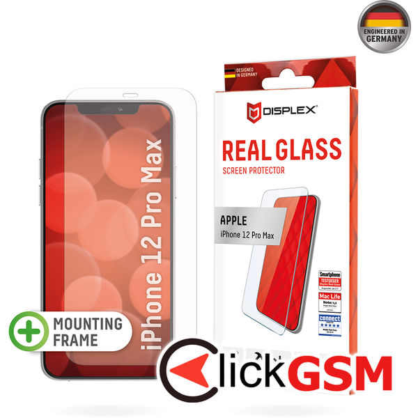 Displex - Premium Real Glass 2D - iPhone 12 Pro Max - Clear