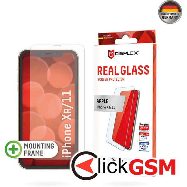 Displex - Premium Real Glass 2D - iPhone XR / 11 - Clear