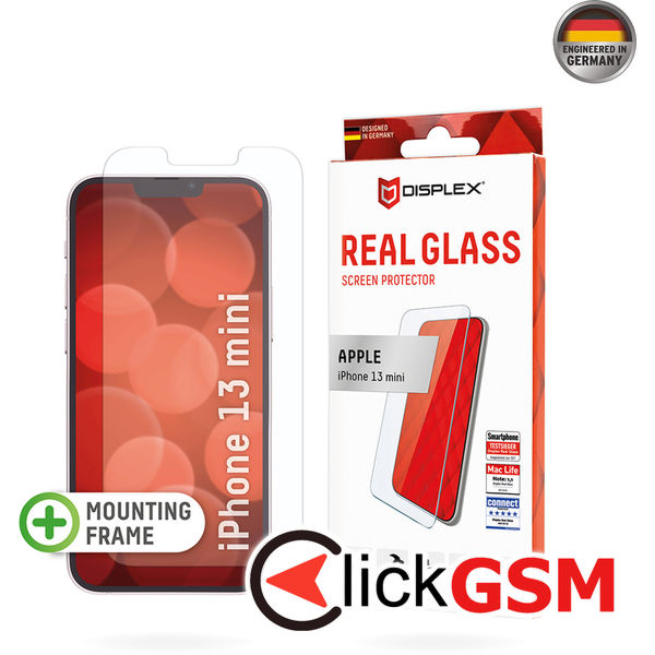 Displex - Premium Real Glass 2D - iPhone 13 mini - Clear