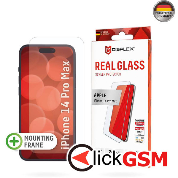 Displex - Premium Real Glass 2D - iPhone 14 Pro Max - Clear