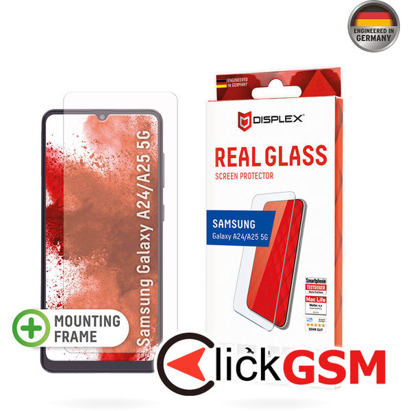 Displex - Premium Real Glass 2D - Samsung Galaxy A24 / A25 5G - Clear