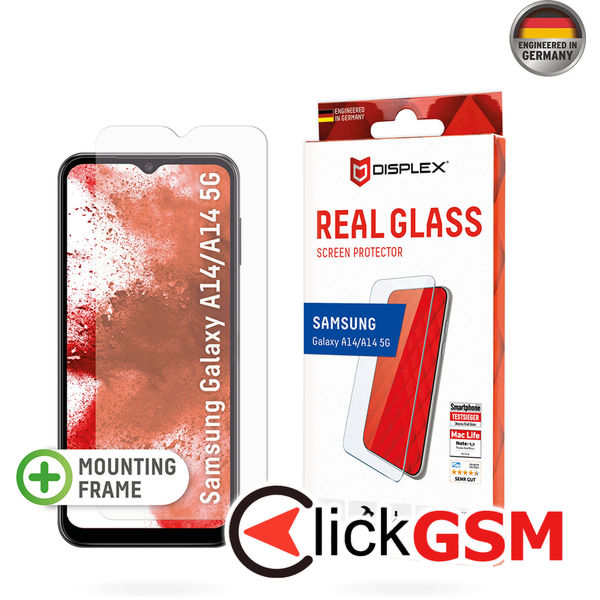 Displex - Premium Real Glass 2D - Samsung Galaxy A14 4G / A14 5G - Clear