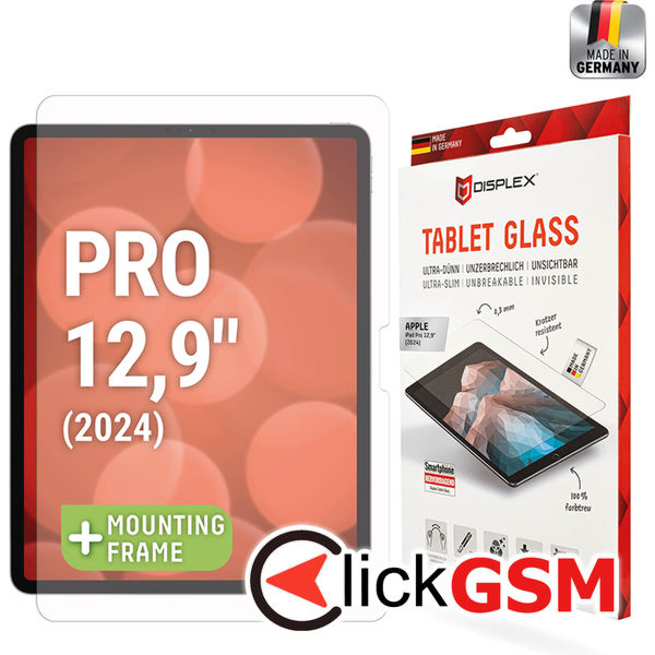 Displex - Premium Tablet Glass - iPad Pro 12.9 (2024) - Clear
