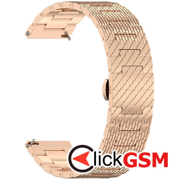Techsuit - Watchband 20mm (W052) - Samsung Galaxy Watch 4/5/Active 2, Huawei Watch GT 3 (42mm)/GT 3 Pro (43mm) - Rose