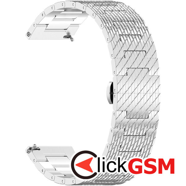 Techsuit - Watchband 22mm (W052) - Huawei Watch GT 2 (46mm)/GT 2 Pro/GT 3 Pro (46mm)/Ultimate, Xiaomi Watch S1 - Silver