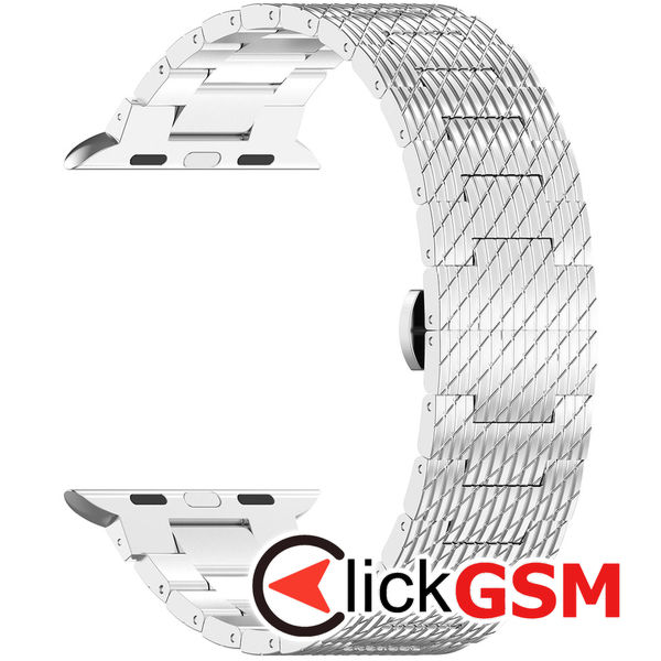 Techsuit - Watchband 35mm (W052) - Apple Watch 1/2/3/4/5/6/7/8/9/SE/SE 2/Ultra/Ultra 2 (42/44/45/49mm) - Silver