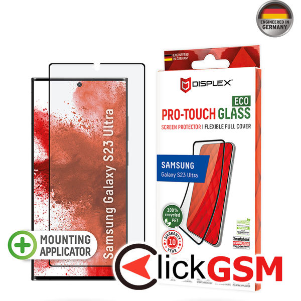Displex - Premium Pro Touch Glass Eco - Samsung Galaxy S23 Ultra - Black