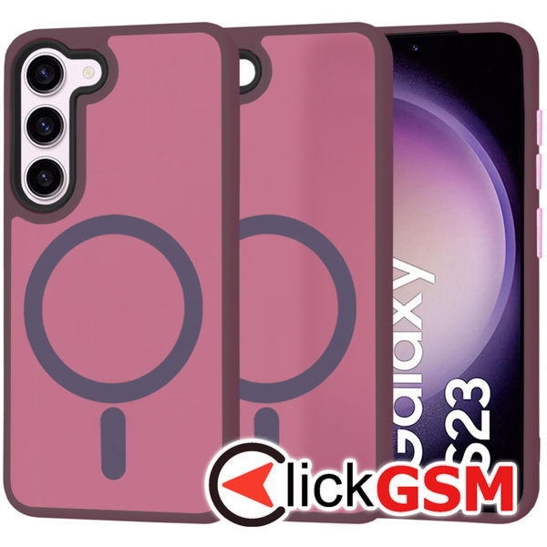 Techsuit - HaloFrost MagSafe Series - Samsung Galaxy S23 - Bordeaux