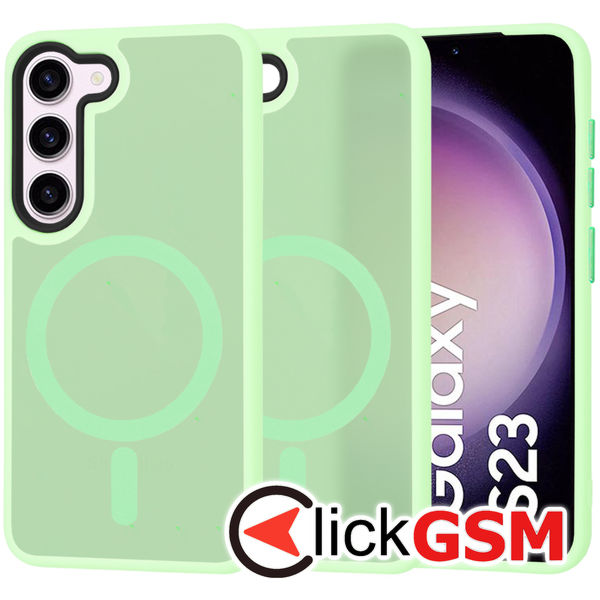 Techsuit - HaloFrost MagSafe Series - Samsung Galaxy S23 - Light Green