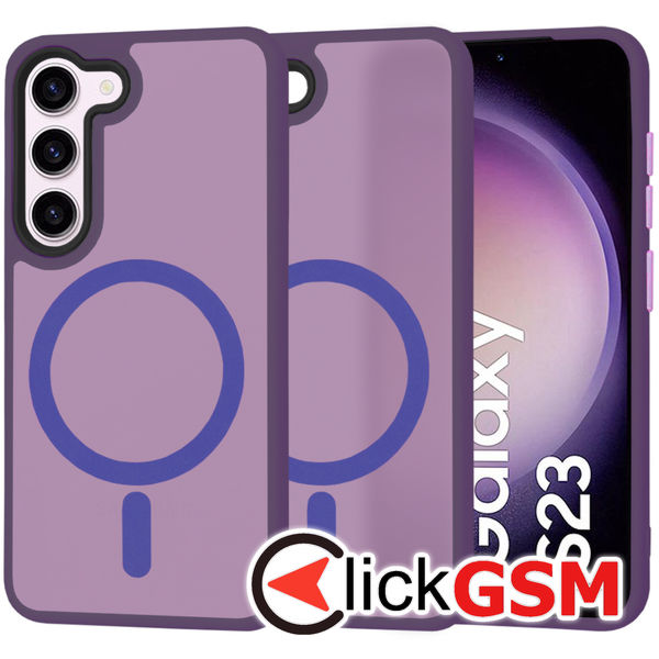 Techsuit - HaloFrost MagSafe Series - Samsung Galaxy S23 - Deep Purple