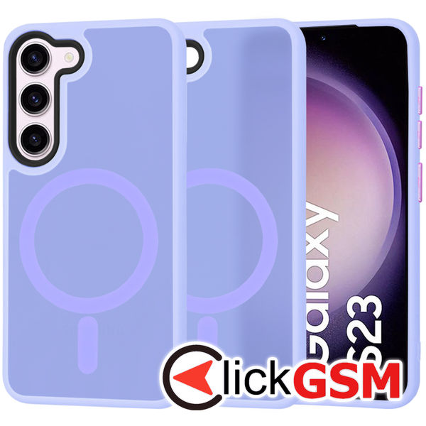 Techsuit - HaloFrost MagSafe Series - Samsung Galaxy S23 - Light Purple