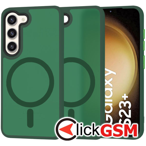 Techsuit - HaloFrost MagSafe Series - Samsung Galaxy S23 Plus - Midnight Green
