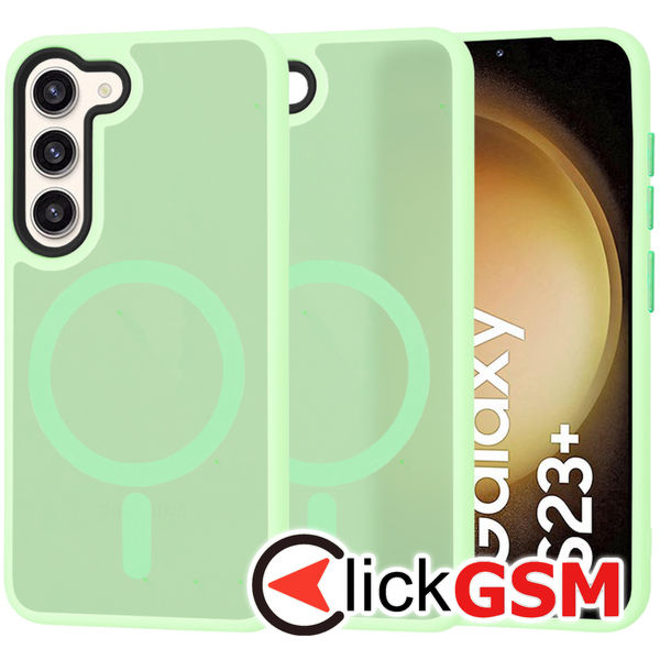 Techsuit - HaloFrost MagSafe Series - Samsung Galaxy S23 Plus - Light Green