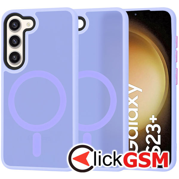 Techsuit - HaloFrost MagSafe Series - Samsung Galaxy S23 Plus - Light Purple